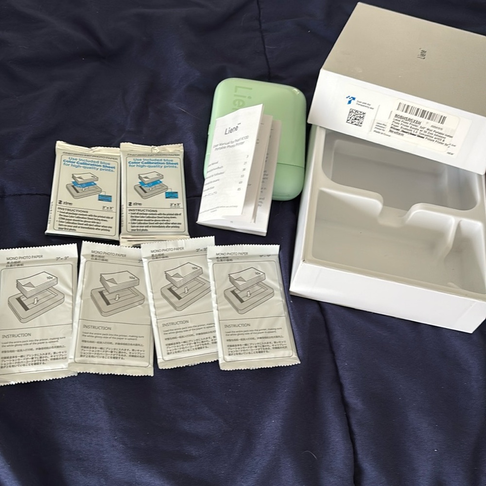 Liene Photo Printer 2x3 EUC with printer paper